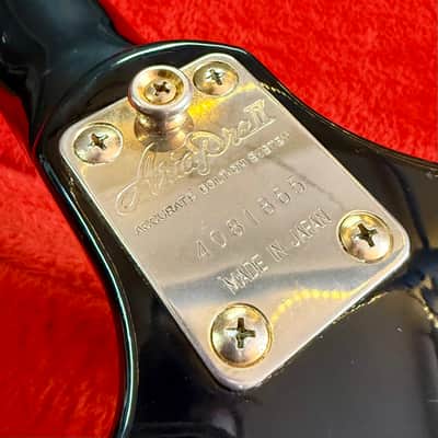 Aria Pro II ZZB Deluxe XPL bass c 1984 Black original vintage mij japan Matsumoku explorer image 6
