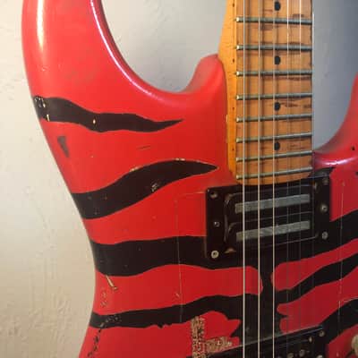 RARE 1984 Fender Japan “The Red Tiger” Medium Scale // Dimarzio Kramer ESP Charvel Satchel image 17