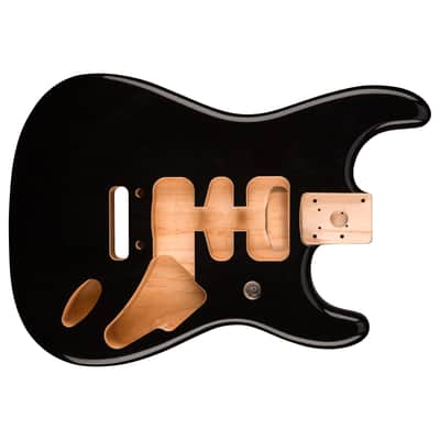 Fender Deluxe Series Stratocaster HSH Alder Body Black 0997103706 image 2
