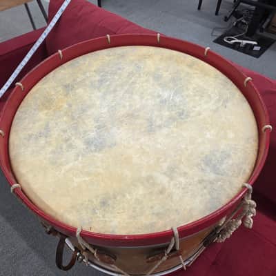 Cooperman Civil War Style Feild Bass Drum 24x16 - Natural/Red image 9