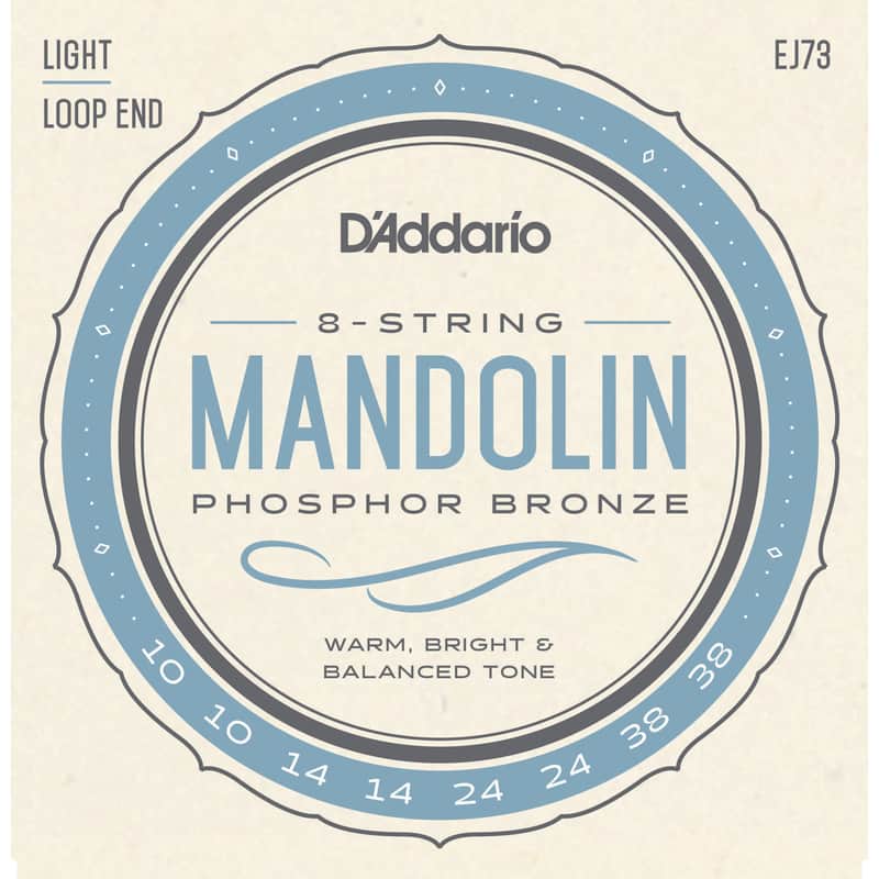 D'Addario EJ73 Mandolin Strings Phosphor Bronze Light 10-38 image 1