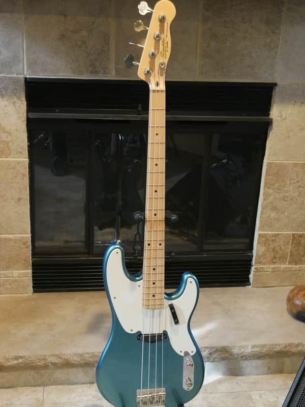 Squier Precision Bass Blue Sparkle image 1