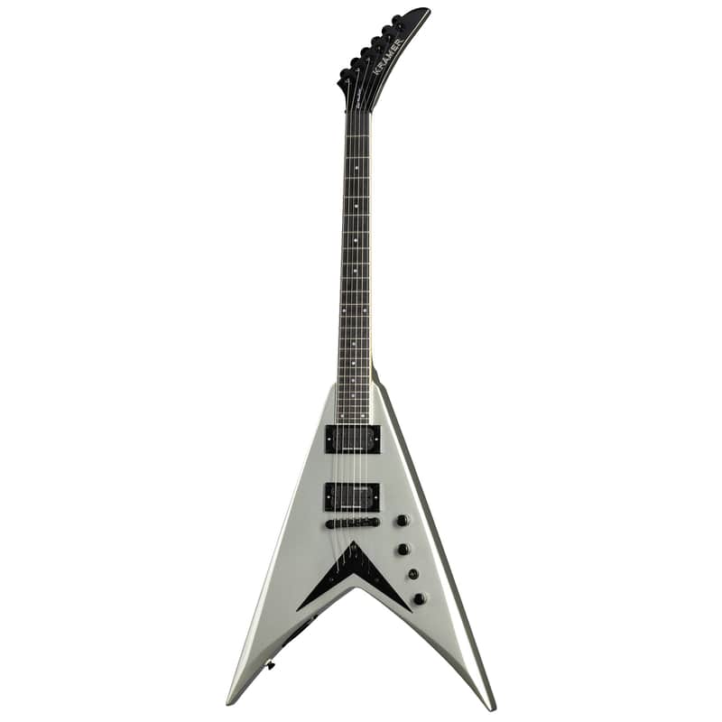 Kramer Dave Mustaine Vanguard Signature Electric Guitar, Silver Metallic - Open Box Demo image 1