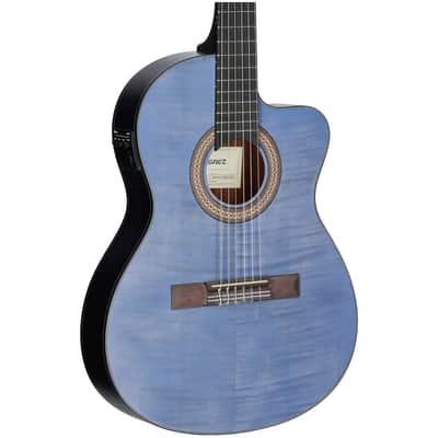 Ibanez GA5FMTCE Acoustic-Electric Classical Guitar, Open Pore Berry image 1