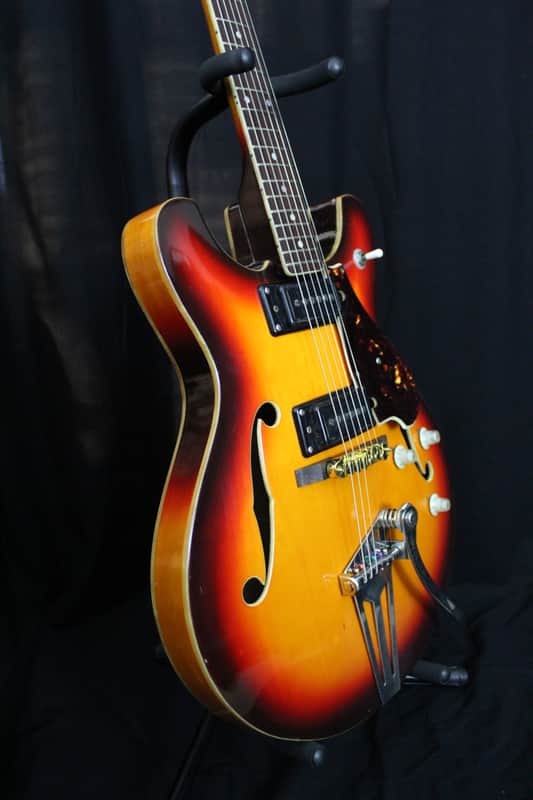 Guyatone SG-25T Semi-Hollow Electric Guitar Sunburst | Reverb