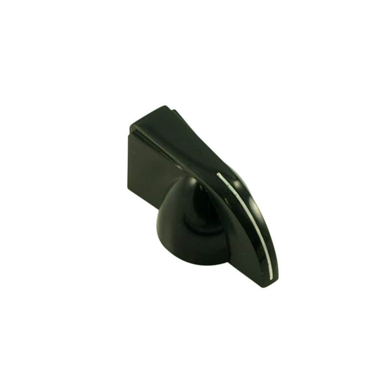 1 black plastic Chicken Head / Pointer Knob for 6mm pots image 1