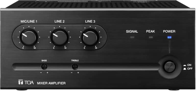 TOA BG-235 CU 3 Channel Mixer Power Amplifier 35 Watts for Paging and Music image 1