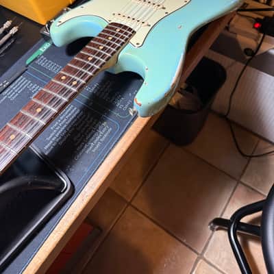 Fender Stratocaster 1964 - Daphne Blue old refin image 8