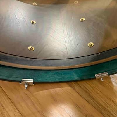 ~RARE!~ MIJ Yamaha Recording Custom 4-Piece 10/12/16/22 Drum Kit Set in Deep Aqua Stain Lacquer image 12