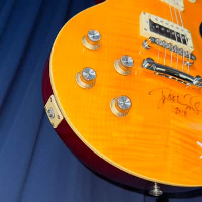 Agile Lefty Les Paul Copy Signed by Dweezil Zappa in 2018 image 11