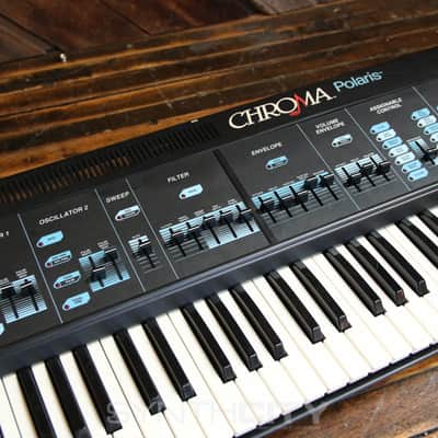 Rhodes Chroma Polaris 64-Key 6-Voice Polyphonic Analog Synthesizer 1984 - Black image 4