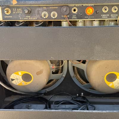 Fender JBL Twin Reverb 2-Channel 100-Watt 2x12" Guitar Combo 1970 - 1971 - Silverface image 3