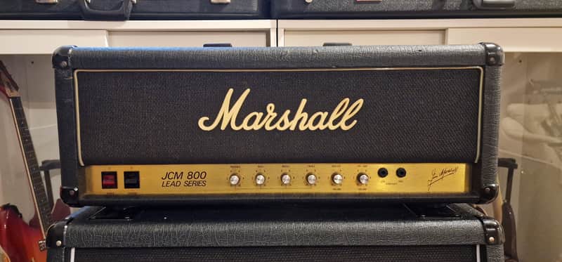 Marshall JCM 800 Lead Series Model 2203 100-Watt Master Volume Head 1989 - Black image 1