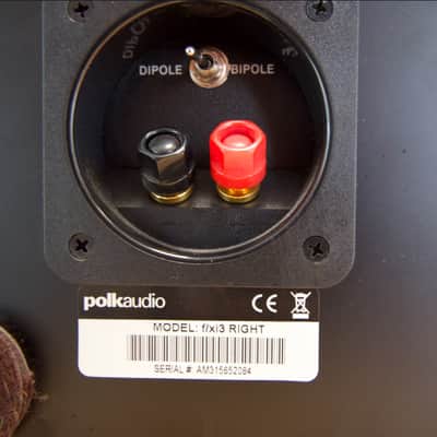 Polk Audio Polk FXi3 Bipole/Dipole Effects Surround Speakers Pair 2012 - Black image 8
