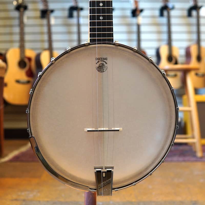 Deering Vega White Oak 12-inch Open-back Banjo w/Hard Case image 1