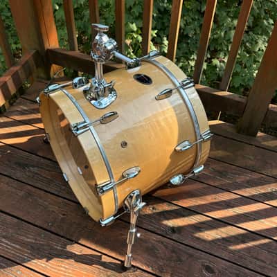 Sakae Almighty Maple Natural Gloss BeBop Drum Set 13, 14, 18" image 8