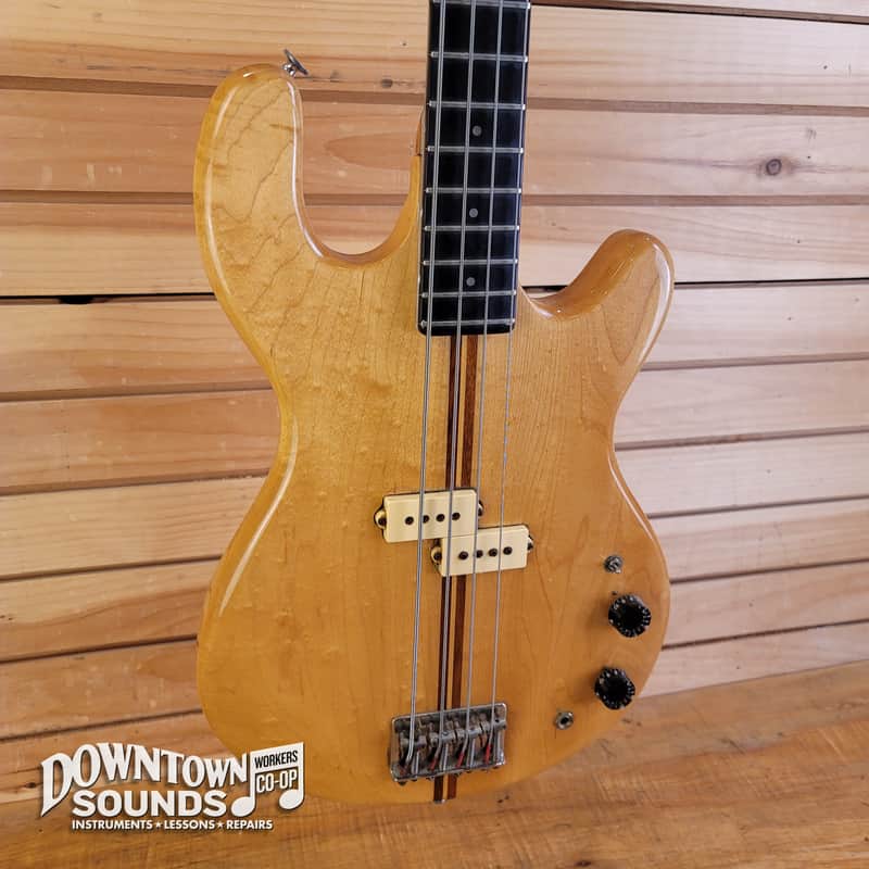 ALUMINUM NECK Early 80s Kramer DMZ-4000 Electric Bass with Kramer Hard Case - Natural, 9lbs 12oz image 1