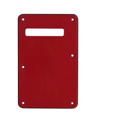 Strat Stratocaster Electric Guitar Back Plate Trem Tremolo cover USA MEX FIT - Red Tortoise image 23