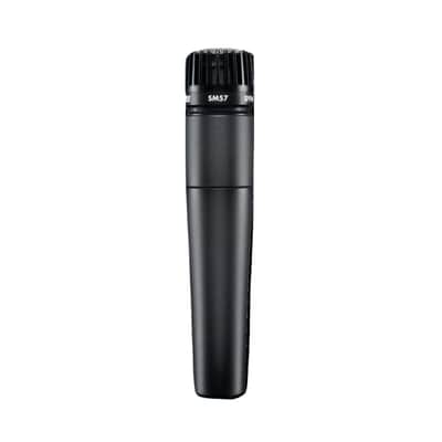 Shure SM57 Cardioid Dynamic Instrument Microphone Bundle with Microphone Stand and 25-Feet Microphone Cable image 2