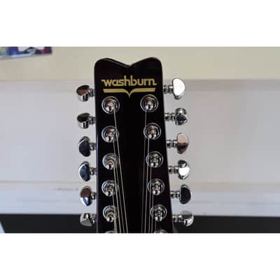 Washburn Wing Series Hawk 12 H12TB-U 12-String Electric Guitar – Trans Black – New image 8