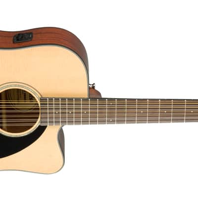 Fender CD-60SCE Dreadnought 12-string Walnut FB Natural image 6
