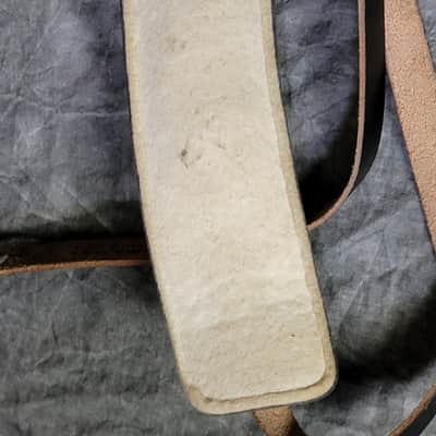 VINTAGE MINT 1967 Bobby Lee Black Leather "Buddy Holly" Guitar Strap! image 5