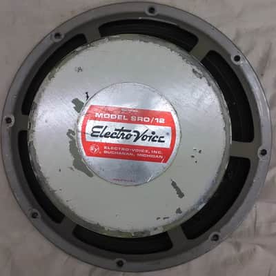 ELECTRO VOICE SRO 12 8 OHM 100 WATT SPEAKER 1960s WHITE image 1