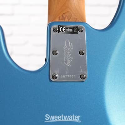 Sterling By Music Man StingRay RAYSS4 Electric Bass Guitar - Toluca Lake Blue (RaySS4TLBd2) image 3