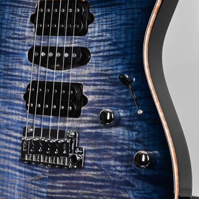 Suhr Modern Plus Electric Guitar- Faded Trans Whale Blue Burst 2026 (93560) image 9