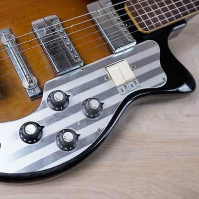 Teisco MJ-2L 1960's Sunburst Vintage Made in Japan MIJ w/ Bag
