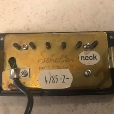 **Vintage Mid-80s German Schaller Golden 50s Neck/Bridge Pickup Set** image 2