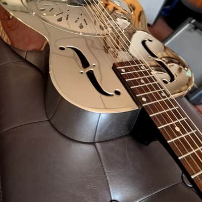 Recording King RM-998-R Style-0 Diamond Resonator 2010s Nickel-Plated Bell Brass image 5