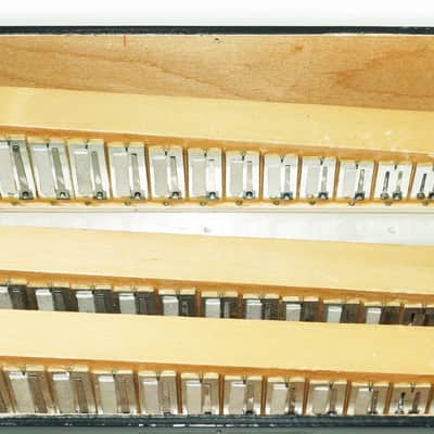 Converter Bayan Rubin 7 Free Bass and Stradella, 120 Bass Button Accordion, Vintage Russian Bayan Accordian with Straps and Case, 2717 image 11