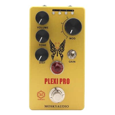 Mosky Audio Plexi Pro Distortion Pedal with Mode/Volume/Tone/DIST/Gain Button Controll