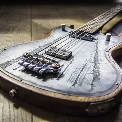 Oldwolf Custom EB3 1971 Forest Engraved Zinc image 3