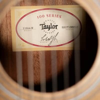 Taylor 112ce-N Nylon Grand Concert Acoustic/Electric Guitar with Gig Bag image 14