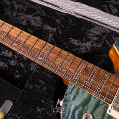 Patrick James Eggle Macon Single Cut - Island Blue Burst #30370 Second Hand image 13