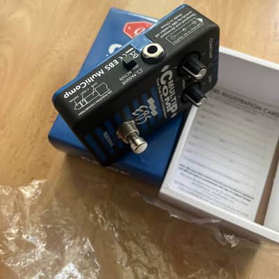 EBS MultiComp Studio Edition True Dual Band Compressor Pedal 2010s - Black/Blue image 3