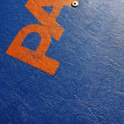 Paiste Vintage flying cymbals case 20" 80s - Blue 🔵 & Orange 🧡 image 8