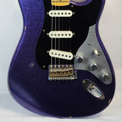 Fender Custom Shop Limited Edition Poblano II Strat Relic, Purple Sparkle, W/HSC image 11