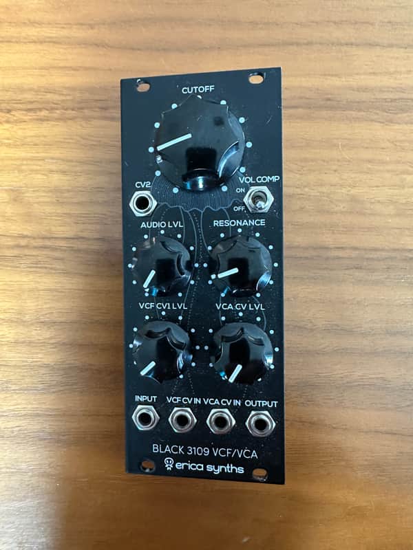 Erica Synths Black 3109 VCF/VCA 2022 - Black image 1