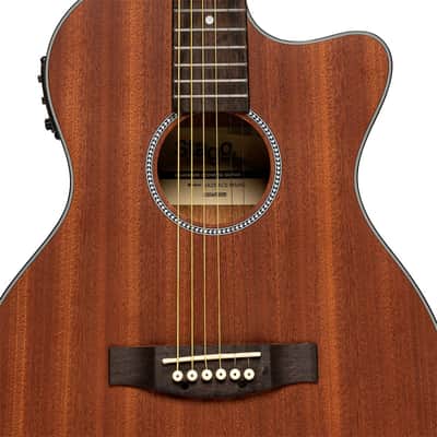 Stagg Auditorium Acoustic Electric Cutaway Guitar - Natural - SA25 ACE MAHO image 4