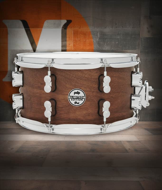 PDP LTD Maple/Walnut Snare, Natural Satin, 7x13 (PDSN0713MWNS) image 1