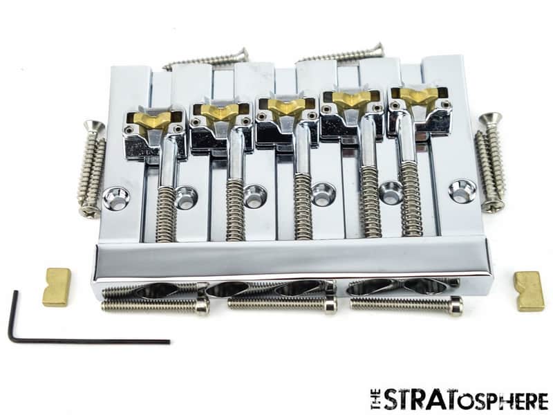 NEW Hipshot Kickass High Mass 5 STRING Bass BRIDGE for Badass Bass Chrome 5K501C image 1