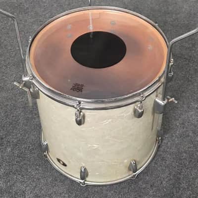 Used Vintage Slingerland Avante 60n 6pc Drum Set White Marine Pearl w/COB Snare - Good image 11