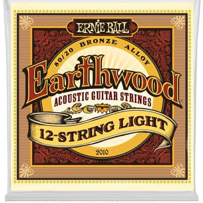 Ernie Ball Earthwood 12-String Light 80/20 Bronze Acoustic Set, .009 - .046 image 2