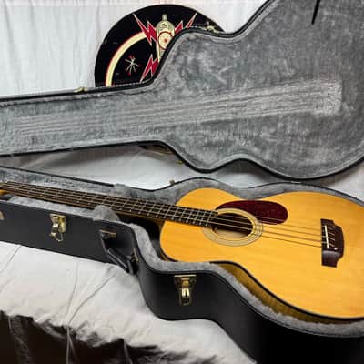 Sigma Guitars STB-ME Acoustic-Electric Bass with Case - MIK Made In Korea 1992 - Natural image 1