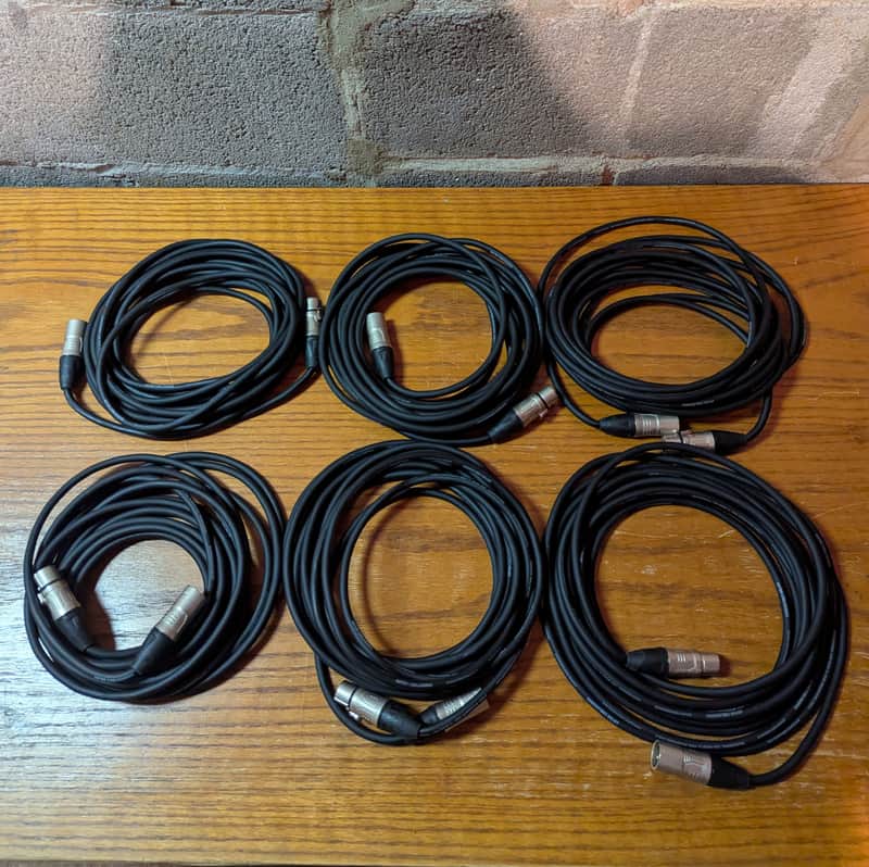 6 Gator Cableworks Backline Series Microphone Cables (6) - 20 Foot image 1