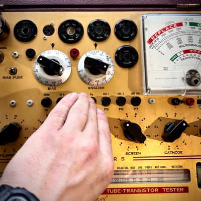 Fender 6L6GC Vacuum Tube Circa-1975-Glass image 4