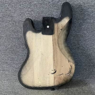 Solid Basswood 4 String Jazz Bass Style Body image 7